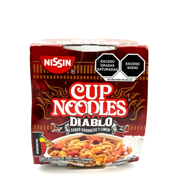 Nissin Cup Noodles Diablo Sabor Habanero Y Limon (Mexico)