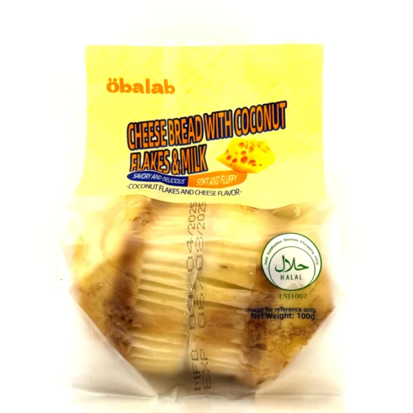 Obalab Cheese Bread With Coconut Flakes & Milk