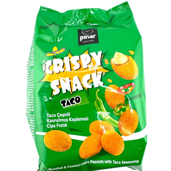 Crispy Snack Taco Roasted & Coated Chips Peanuts