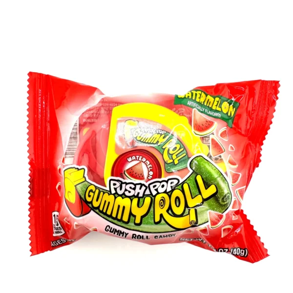 Push Pop Gummy Roll Watermelon