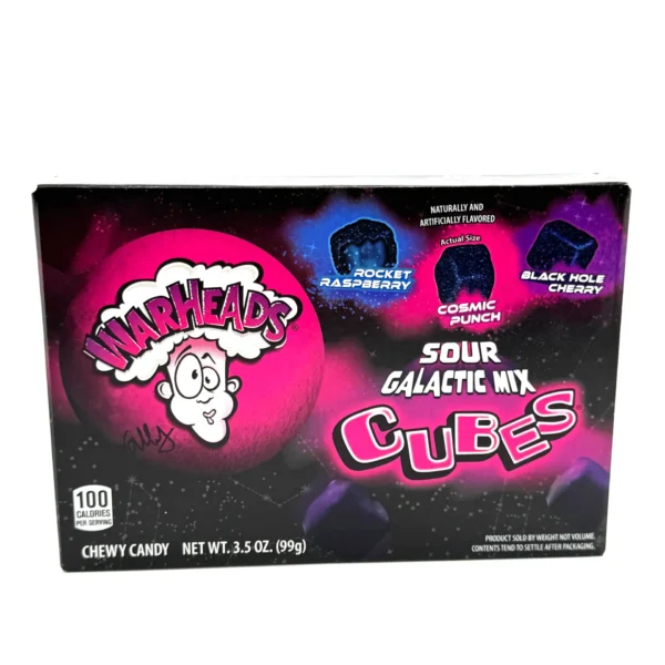 WarHeads Sour Galactic Mix Gummy Candy Cubes