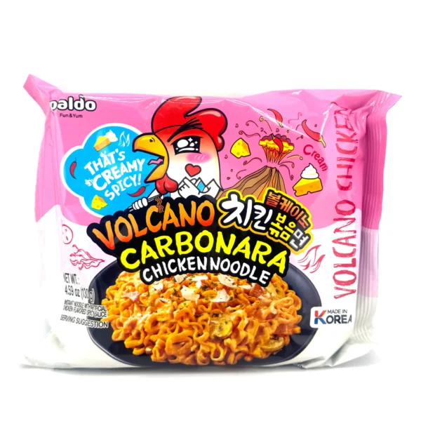 Volcano Creamy Spicy Carbonara Chicken Noodle