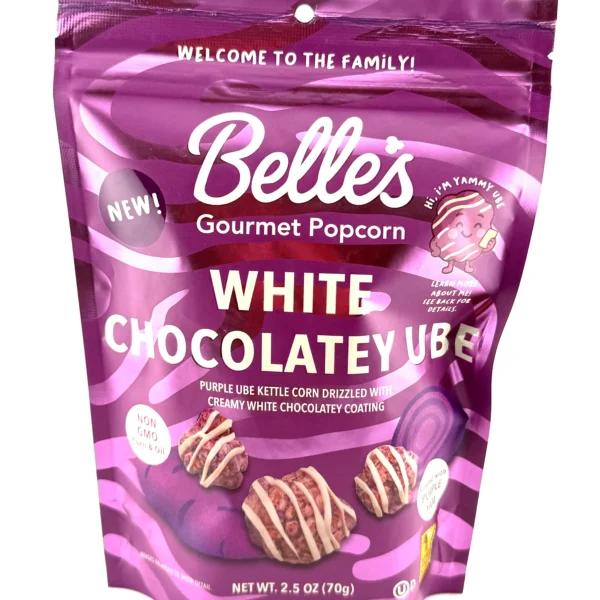 White Chocolate Purple Ube Gourmet Popcorn