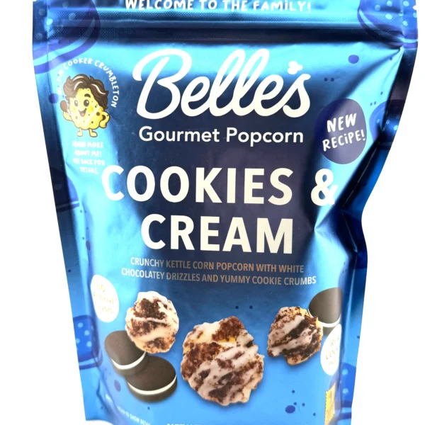 Cookies & Cream White Chocolate Gourmet Popcorn