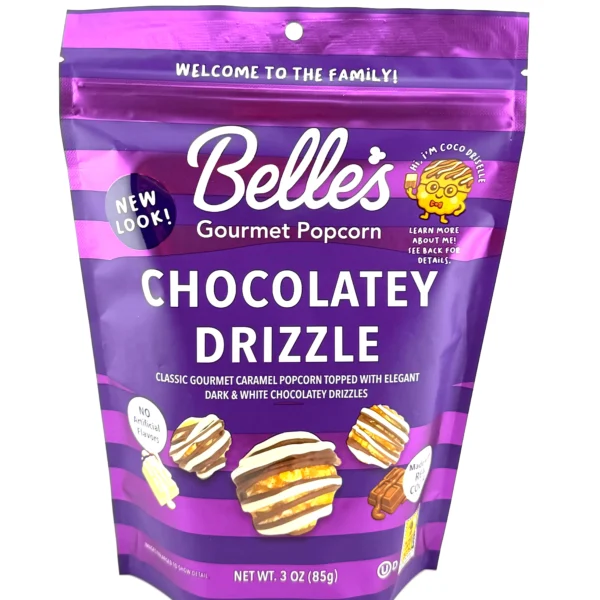 Dark & White Chocolate Caramel Gourmet Popcorn