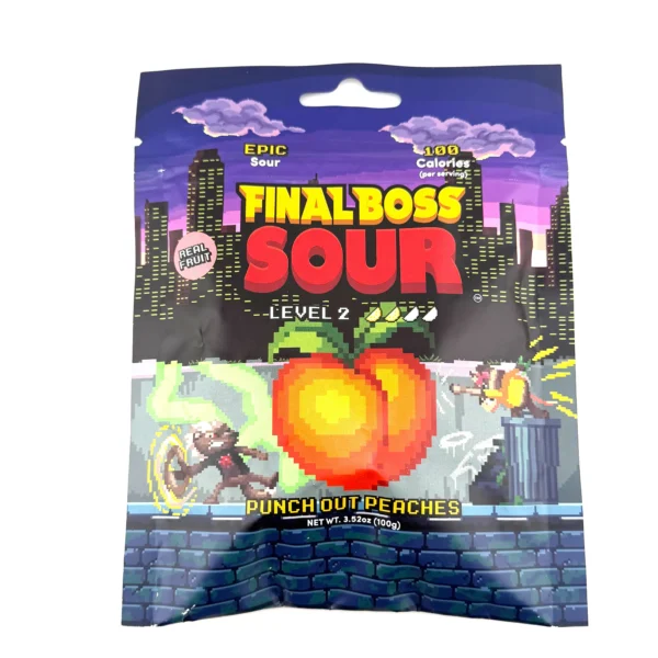 Final Boss Sour Punch Out Peaches Level 2