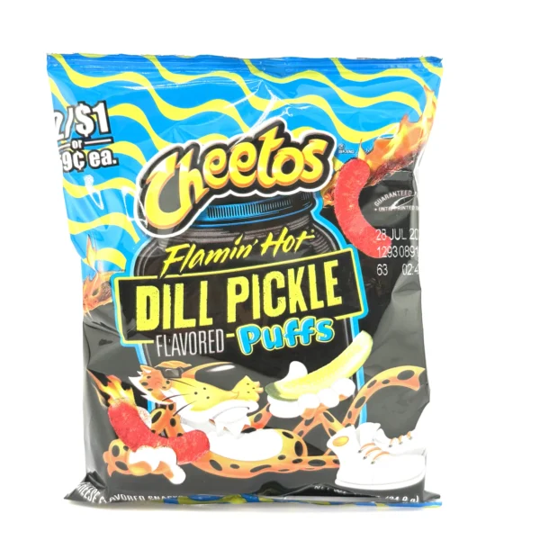 Cheetos Puffs Flamin Hot Dill Pickle Small